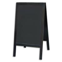 Logo Securit securit panneau-trottoir - dimensions : l70 x h120 cm, finition noir laqu 259202