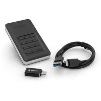 Logo Verbatim ssd 256go + keypad mot de passe store'n'go secure noir usb 3.1 gen1 53402 392388