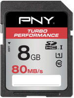 Logo Pny sdhc 8gb turbo performance sd8gbturper80-ef