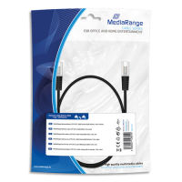 Logo Mediarange cable rseau, utp cat 6, rj45 male/rj45 male, 1m, noir mrcs119 393509