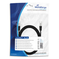 Logo Mediarange cable rseau, utp cat 6, rj45 male/rj45 male, 3m, noir mrcs116 393497