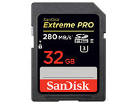 Logo Extreme pro sdhc 32gb 280/250 sdsdxpb-032g-g46