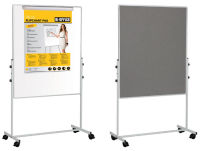 Logo Bi-office tableau mixte mobile duo, tableau blanc / feutre 70030128