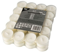 Logo Papstar bougie chauffe-plat, diam�tre: 38 mm, blanc 6482098