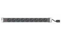 Logo Infosec multiprise rackable 19'' 9 prises / fiche c20 avec voyant 808911