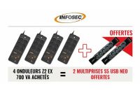 Logo Infosec 4 onduleurs z2 ex 700 va, 2 x s5 usb neo offertes 808584