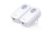 Logo Tp-link av1200gigabitpassthrough powerline starter kit 1200mbps powerline datarate line-neutral/line-ground 2x2 mimo1 gigabi
