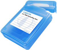 Logo Logilink bo�tier de protection pour disques durs 3,5', bleu 11112305