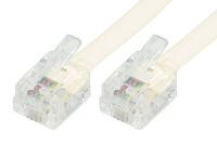 Logo Cordon t�l�phonique rj11 / rj11 ivoire - 7 m 935400