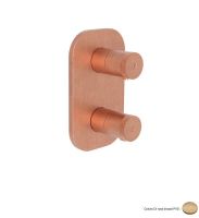 Logo Fa�ade thermostatique encastr�e 2 sorties east side east side - es75234p or rose bross� pvd
