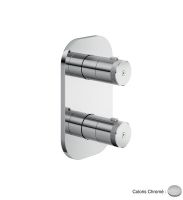 Logo Fa�ade thermostatique encastr�e 2 sorties east side east side - es75251 chrom�