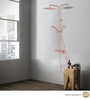 Logo Colonne de douche thermostatique compl�te or rose bross� foil - fl48634p or rose bross� pvd