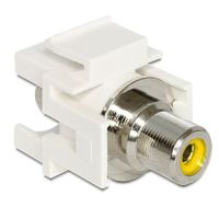 Logo Embase keystone rca femelle > rca femelle jaune 49954
