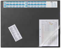 Logo Durable sous-main avec calendrier de l'ann�e en cours, noir 9720401