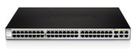 Logo D-link smart iii - smart switch 48 ports 10/100 2 combo 1000base-t/sfp 2 ports gigabit 1555776