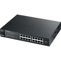 Logo Switch non administrable 16 ports 10/100, 8 ports poe zy-es110016p