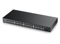 Logo 48 ports gbps rj-45 - 2 ports gbps sfp - rackable zy-gs190048