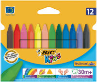 Logo Bic crayon de cire plastidecor triangle, �tui de 12 5103142