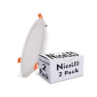 Logo Pack 2 downlight led 24w 2160lm 6000k dcouper 184mm 30.000h [ho-pce-24w-190-cw-pk2-ap]  - couleur blanc neutre ho-pce-24w-190-