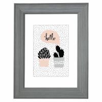 Logo Lahti gris 30x40 wooden frame 175187