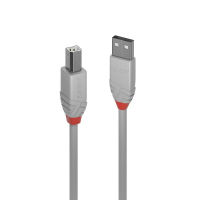 Logo Lindy 0.5m usb 2.0 type a to b cable anthra line usb type a male to b male cool grey 3018819