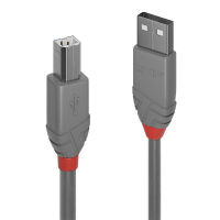 Logo Lindy 5m usb 2.0 type a to b cable anthra line usb type a male to b male cool grey 3018823