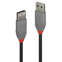 Logo Lindy 1m usb 2.0 type a cable anthra line usb type a male to male 3018827