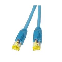 Logo Rj45 patch cable s/ftp, cat.6a, tm31, d�?twyler 7702, 15m, blue k8580bl.15