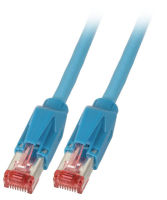 Logo Rj45 patch cable s/ftp, cat.6a, tm21, d�?twyler 7702, 3m, blue k8708bl.3