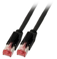 Logo Rj45 patch cable s/ftp, cat.6a, tm21, d�?twyler 7702, 0.25m, black k8708sw.0,25