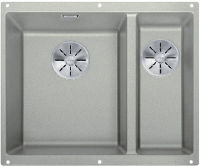 Logo Evier blanco subline 340/160-u pdur gris perle gdcdte manu inf - 523561