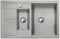 Logo Evier blanco metra 6s compact gris perle - vidage automatique - 520576