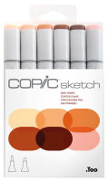 Logo Copic marqueur sketch, kit de 6 'portrait' 70002194