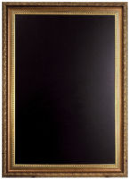 Logo Ardoise murale gold 85x65 cm, avec cadre grav en couleur or - securit 70020068