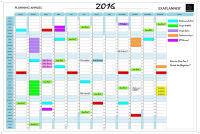 Logo Tableau blanc planning annuel magntique 61x47,5- exacompta