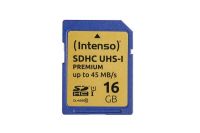 Logo Intenso carte sdhc uhs-i premium class 10 - 16 go 180956