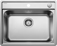 Logo Evier blanco lemis 6-if inox 2perc auto&siphon 525109
