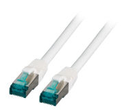 Logo C�ble patch rj45 s/ftp, cat.6a, lszh, 0,5 m, blanc mk6001.0,5w