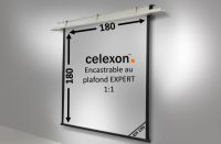 Logo Ecran encastrable au plafond celexon expert motoris� 180 x 180 cm 1090205