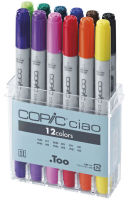 Logo Copic marqueur ciao, set de 12 70002283