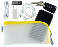 Logo Herma pochette � fermeture �clair 'mesh bags', a5, jaune 6501714