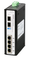 Logo Ipgs-0204dsfp, commutateur sur rail din 4x10/100/1000t poe+, 2x sfp double vitesse