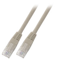 Logo C�ble patch rj45 u/utp, cat.5e, pvc, cca, 7,5 m, gris k8456.7,5