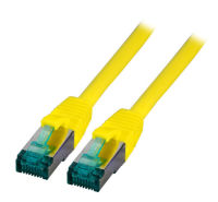 Logo C�ble patch rj45 s/ftp, cat.6a, lszh, 0,25 m, jaune mk6001.0,25y