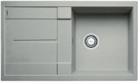 Logo Evier blanco metra 5s pdur gris perle &siphon 520573