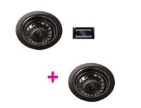 Logo Luisina - kit vidage bonde + trop plein en inox rev�tement pvd noir brillant av985088