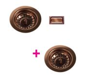 Logo Luisina - kit vidage bonde + trop plein en inox rev�tement pvd cuivre brillant av985159