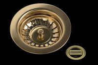Logo Luisina - kit vidage bonde + panier + trop plein en inox rev�tement pvd or brillant av977018