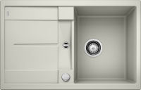 Logo Evier blanco metra 45s pdur gris perle auto 520566