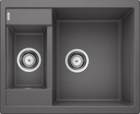 Logo Evier blanco metra 6 compact - granit gris rocher manuel - 518875